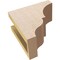 Ekena Millwork 4"W x 8"D x 8"H Classic Asheboro Rough Cedar Woodgrain TimberThane Corbel, Primed Tan CORUR04X08X08ASHRCPR - alternate 6
